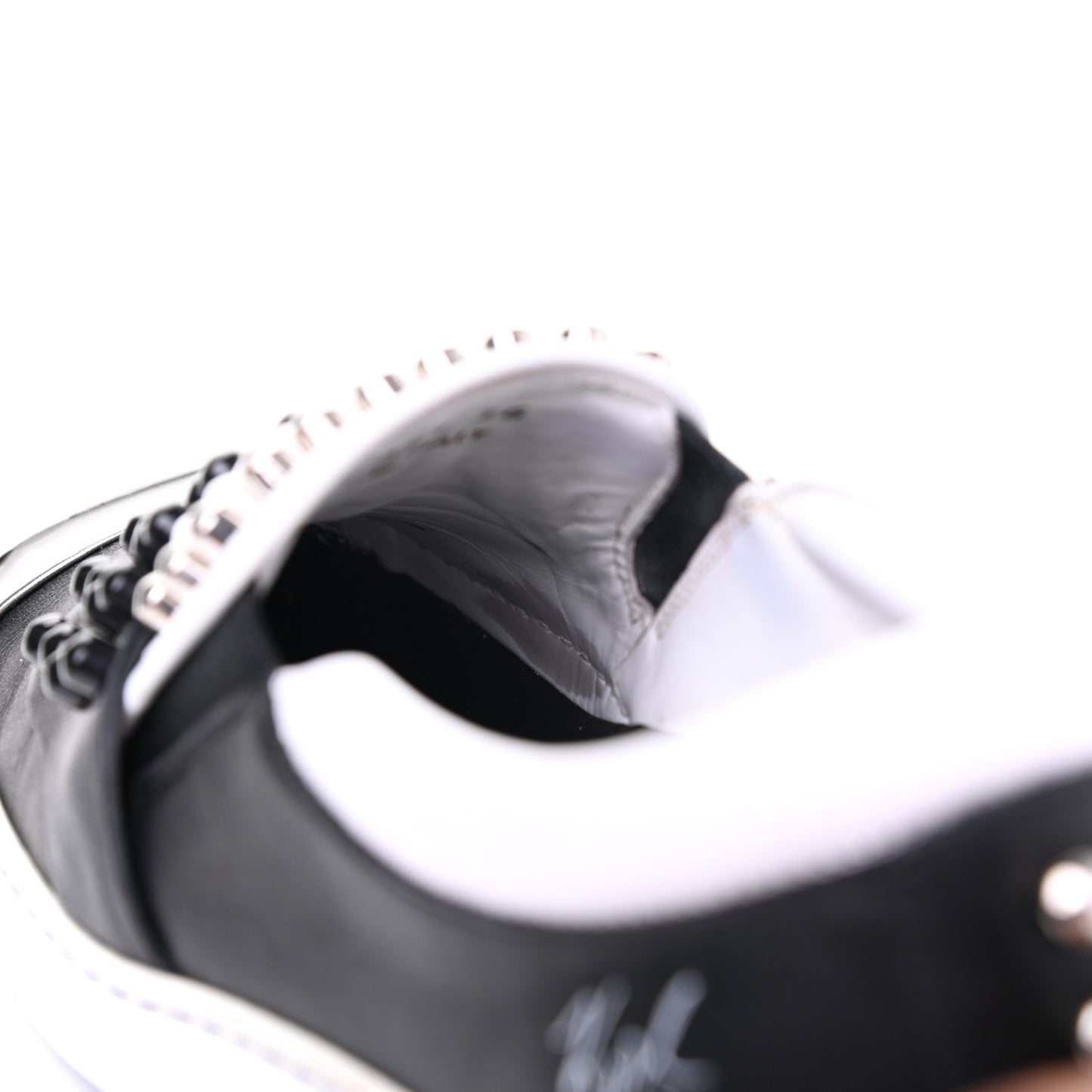 Calfskin Studded Karlito Slip On Sneaker 36 Black