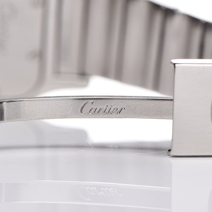 Cartier Stainless Steel 18K Yellow Gold 24mm Santos De Cartier Galbee Quartz Watch 6 of 8