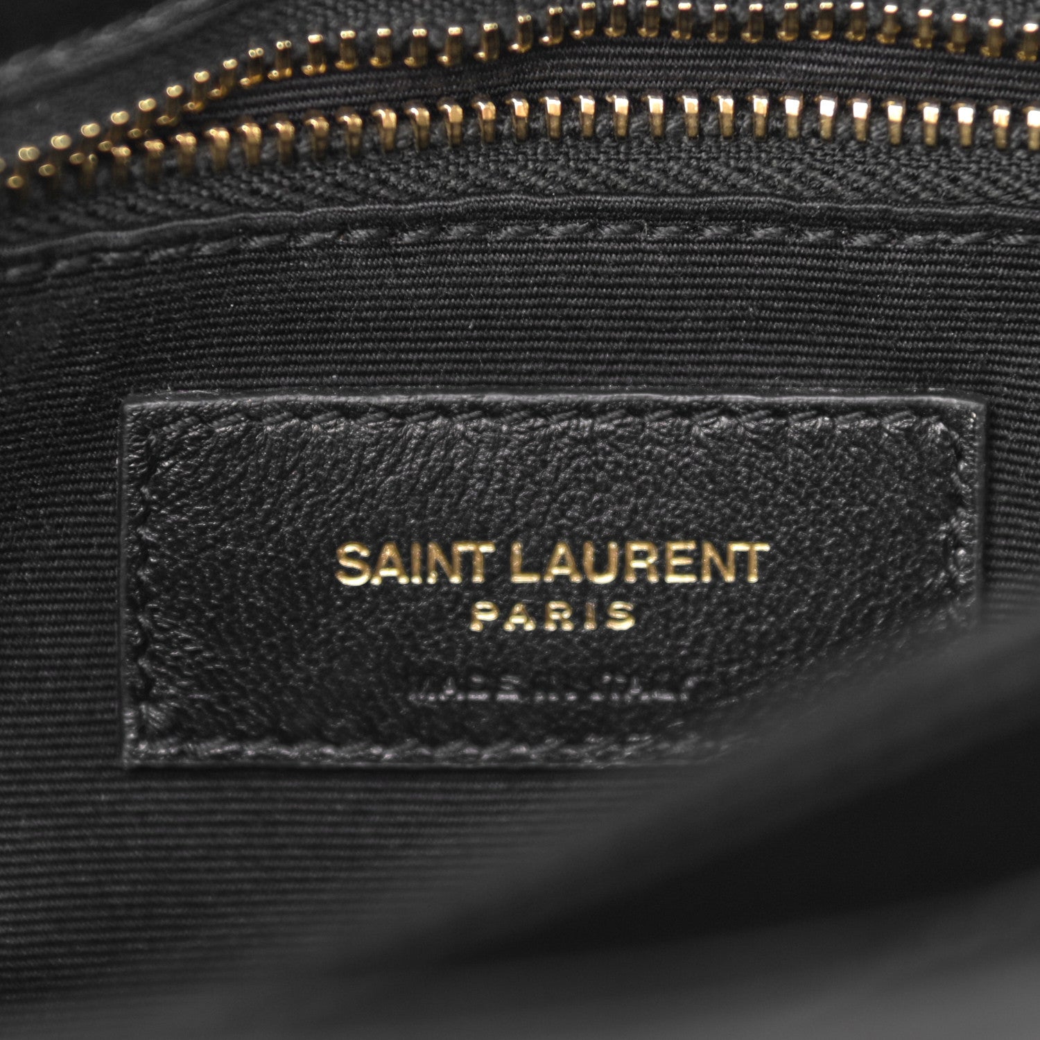 Saint Laurent Calfskin Y Quilted Monogram Toy Loulou Crossbody Bag Black 6 of 12