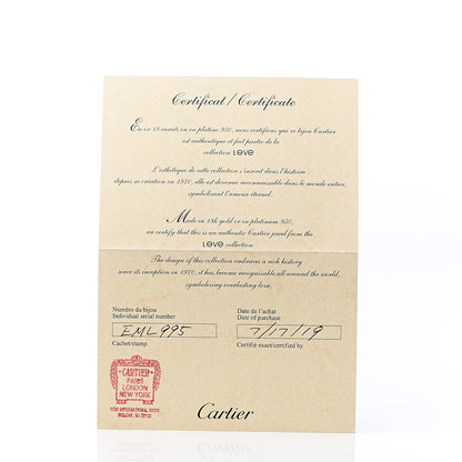 Cartier 18K Pink Gold LOVE Cuff Bracelet 19 5 of 6
