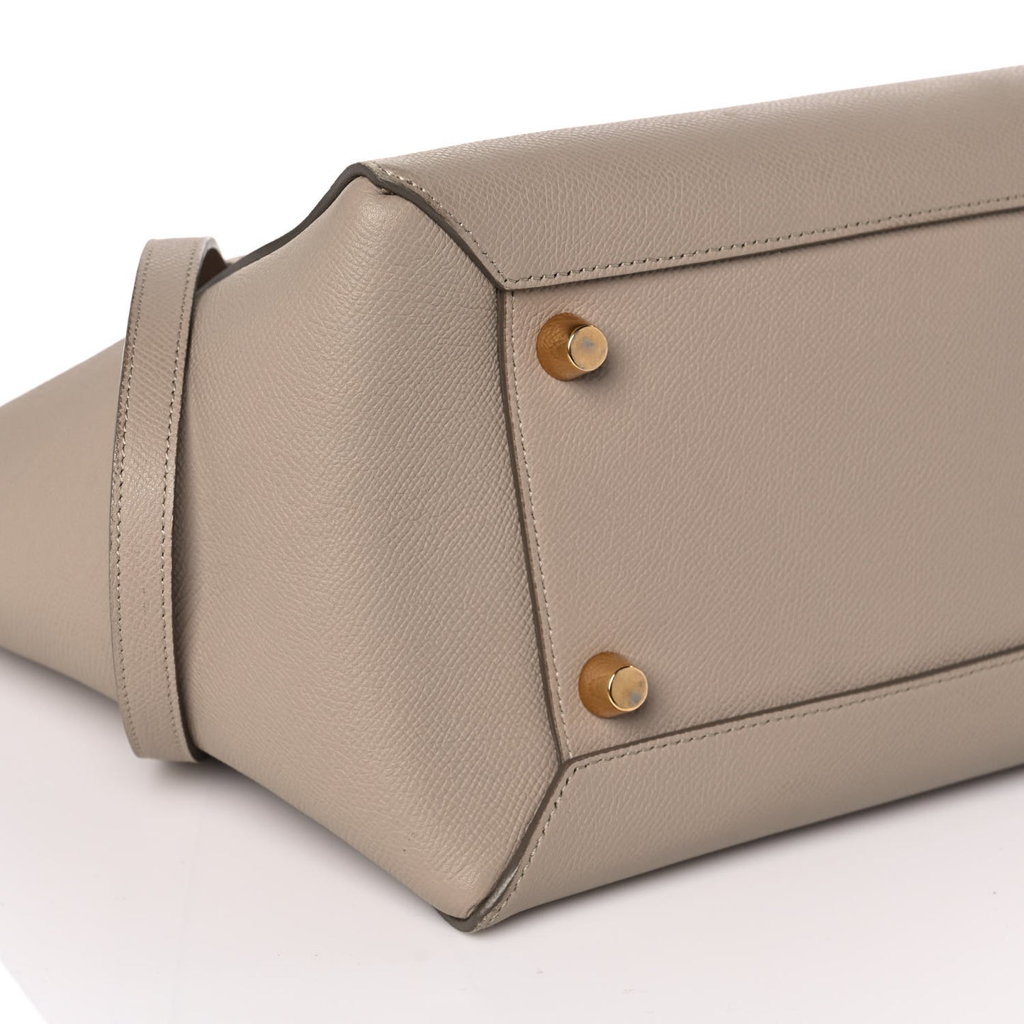Grained Calfskin Mini Belt Bag Light Taupe