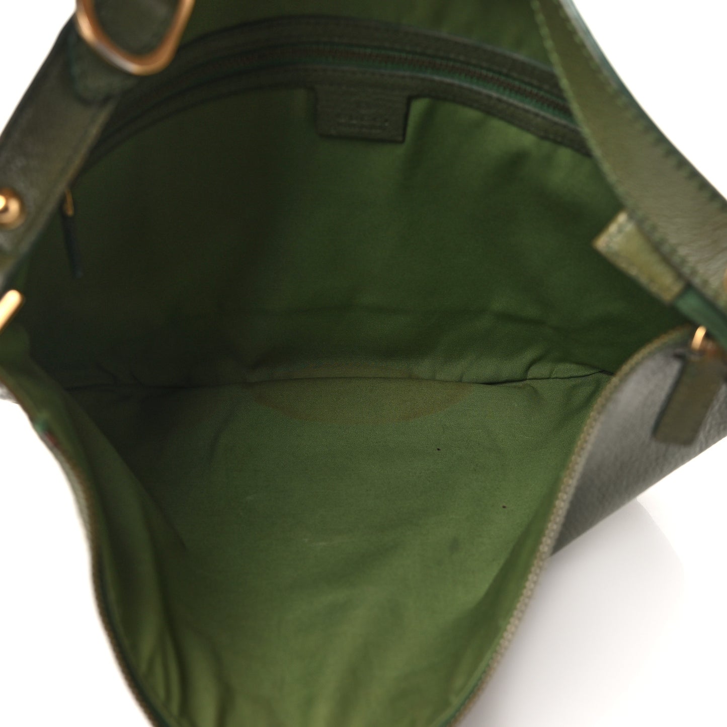 Leather Small Blondie Hobo Green