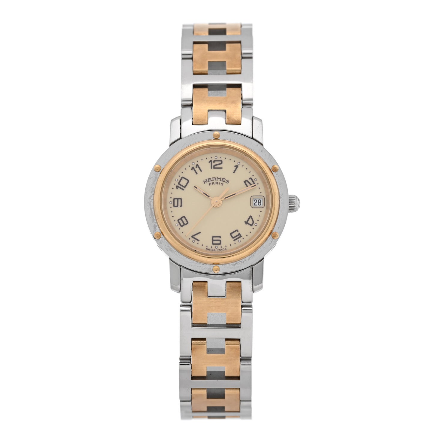 Stainless Steel 24mm Clipper Quartz Watch Gold