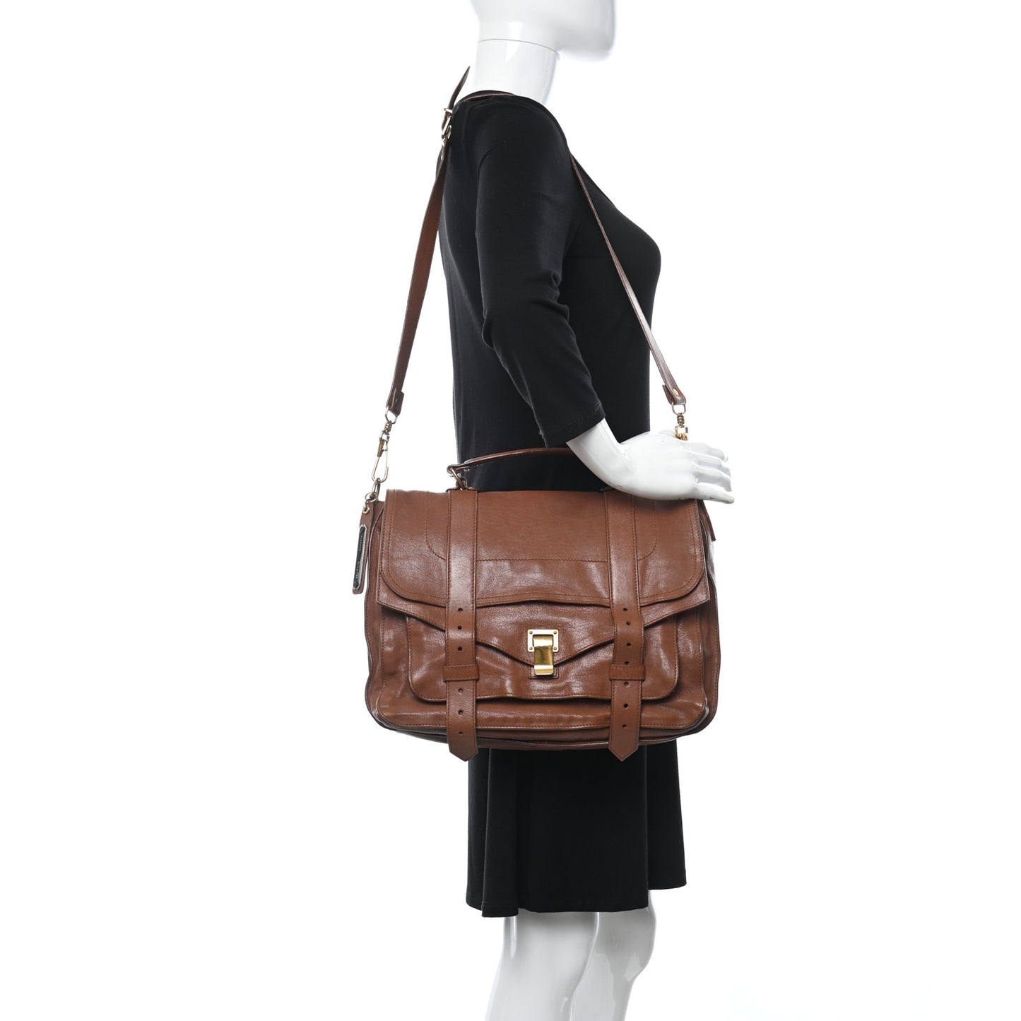 Lambskin Large PS1 Satchel Saddle