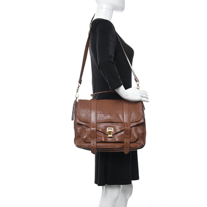 Proenza Schouler Lambskin Large PS1 Satchel Saddle 2 of 25