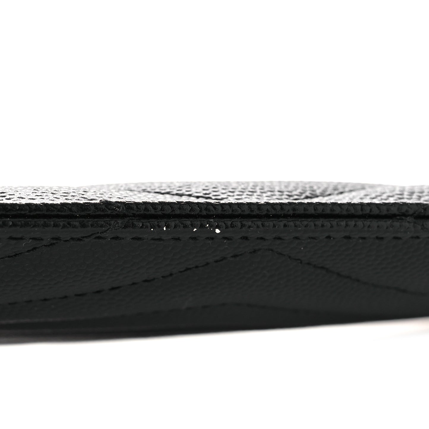 Grain De Poudre Chevron Monogram Bill Pouch Black
