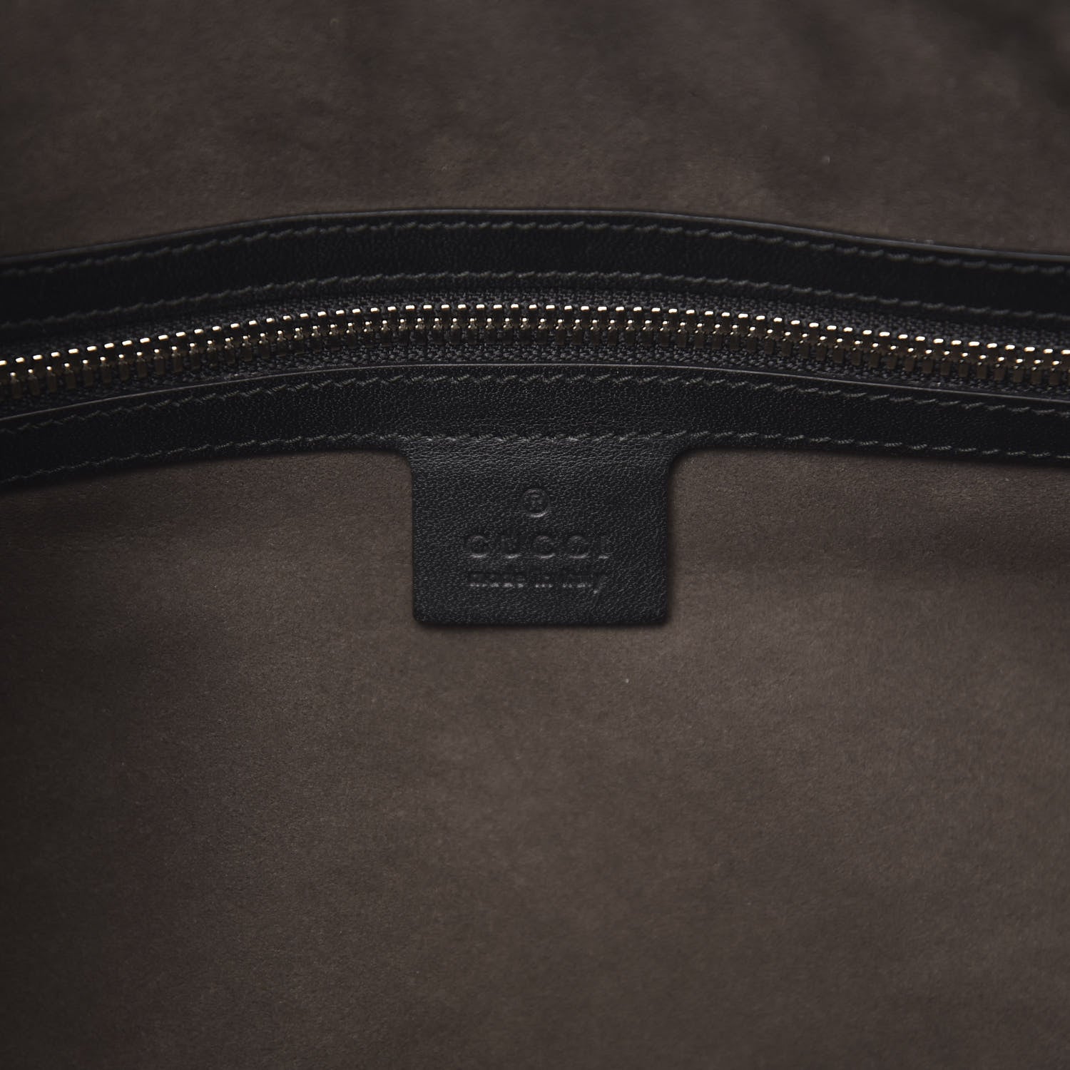Gucci GG Supreme Monogram Selleria Calfskin Large Duffle Beige Ebony Black 5 of 10