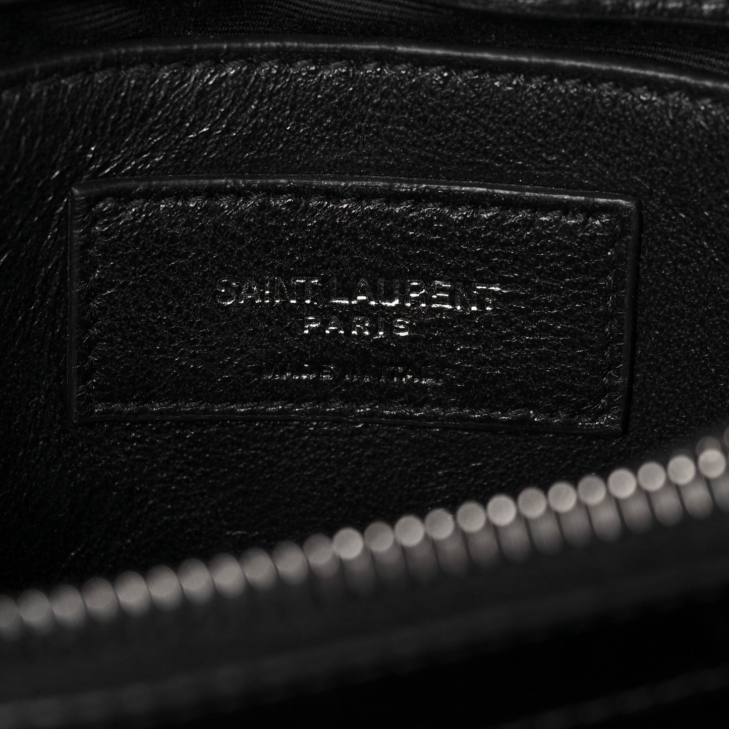 Calfskin Y Quilted Monogram Small Loulou Chain Satchel Black