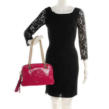 Gucci Vernice Naplack Small Soho Bowler Bright Bouganville 2 of 9