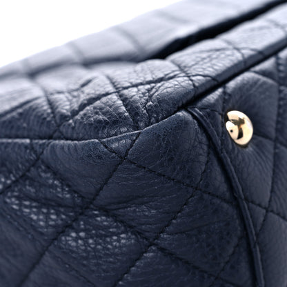 Chanel Calfskin Quilted Small XXL Travel Flap Bag Navy 10 of 16