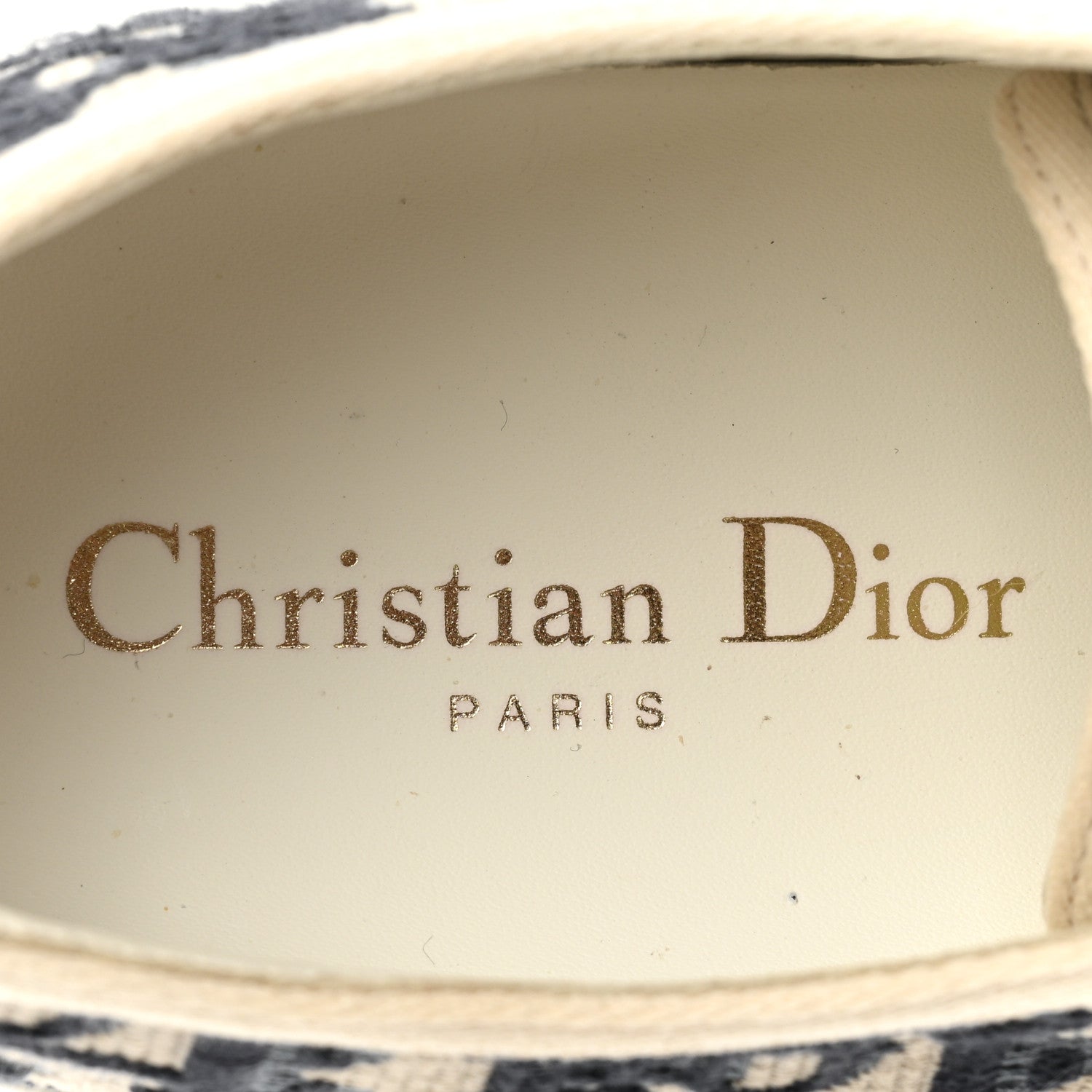 Christian Dior Canvas Oblique Walk'N'Dior Low Top Sneakers 38.5 Deep Blue 8 of 13