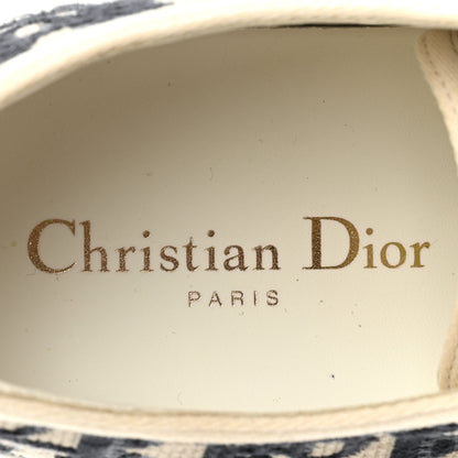 Christian Dior Canvas Oblique Walk'N'Dior Low Top Sneakers 38.5 Deep Blue 8 of 13