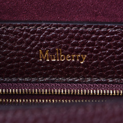 Mulberry Natural Grain Leather Amberley Satchel Oxblood 7 of 9