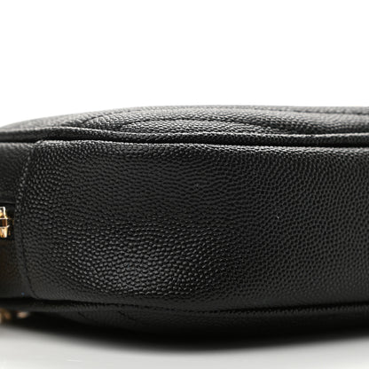 Saint Laurent Grain De Poudre Matelasse Monogram Mini Lou Camera Bag Black 9 of 13