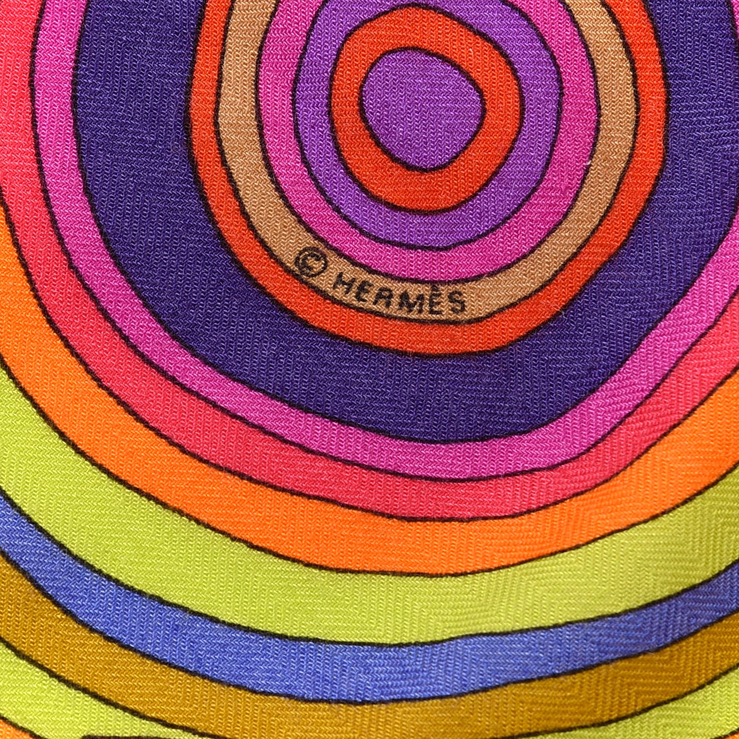 Hermes Cashmere Silk Tohu Bohu Shawl 140 Orange Orange Vif Multicolor 3 of 4