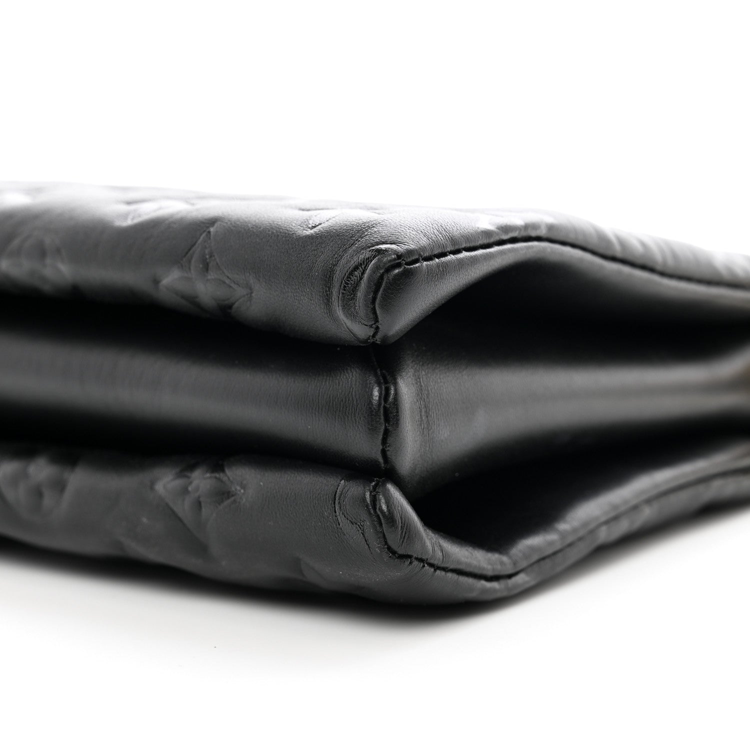 Louis Vuitton Lambskin Embossed Monogram Coussin PM Black 10 of 10