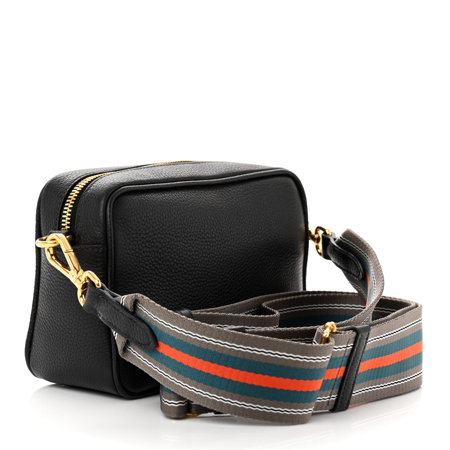Prada Vitello Daino Camera Crossbody Black 3 of 11