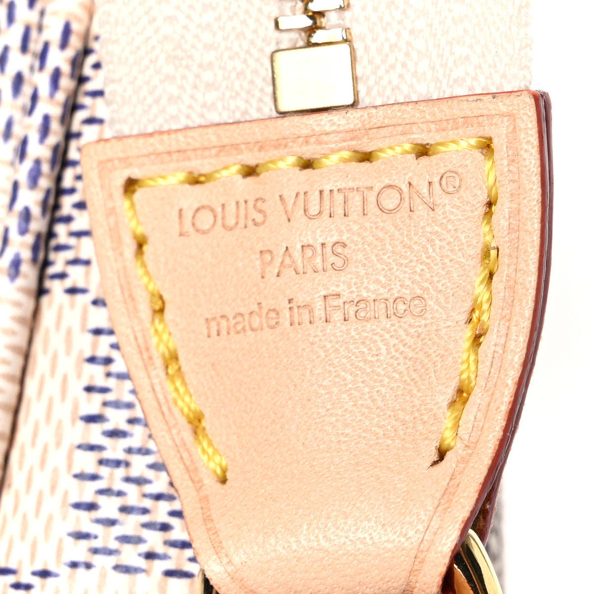 Louis Vuitton Damier Azur Pochette Accessories NM Rose Ballerine 6 of 10