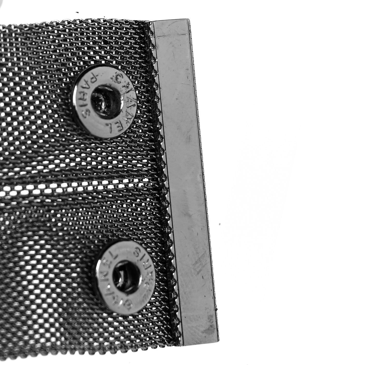 Chanel Metal Mesh CC Bracelet M Ruthenium 5 of 6