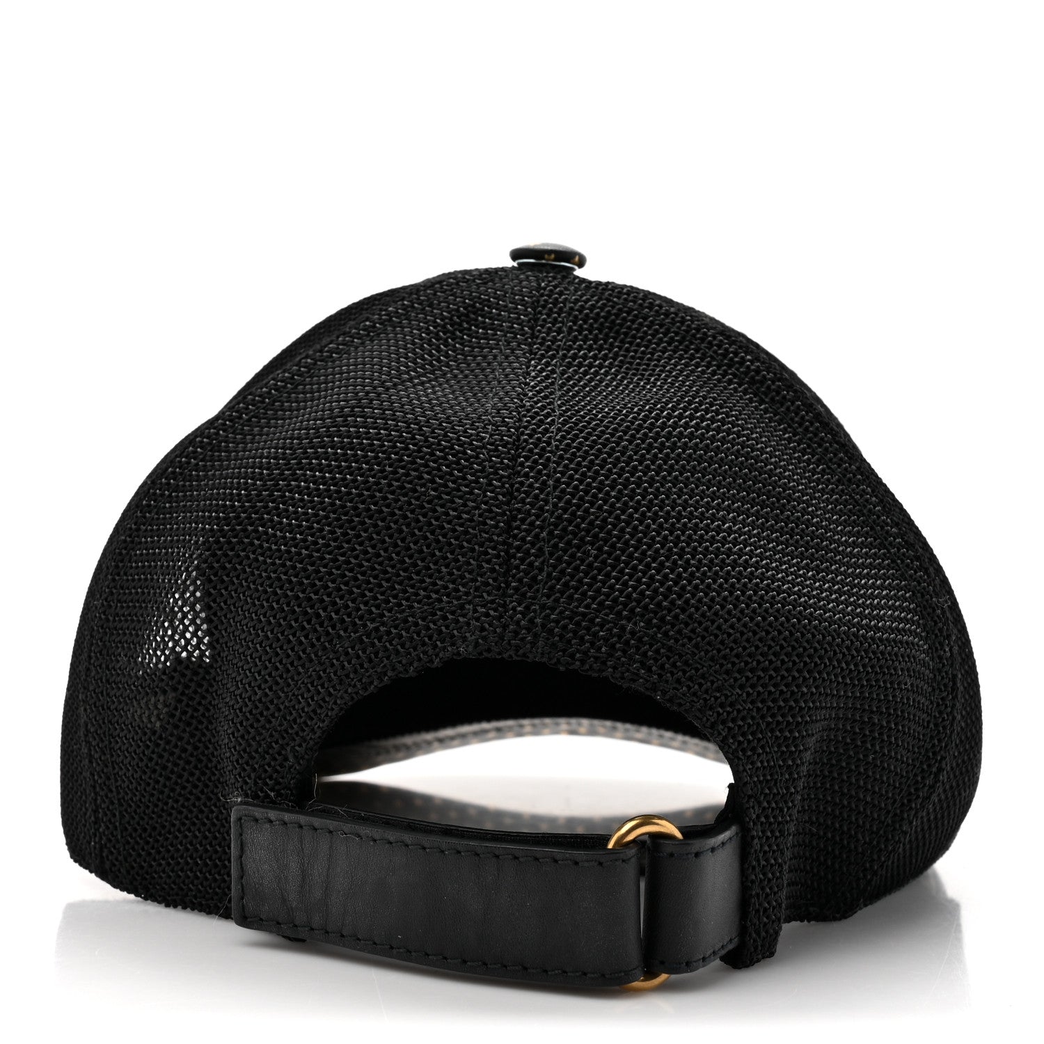 Gucci X SEGA Calfskin GUCCY Stars Baseball Hat M Black Gold 5 of 9