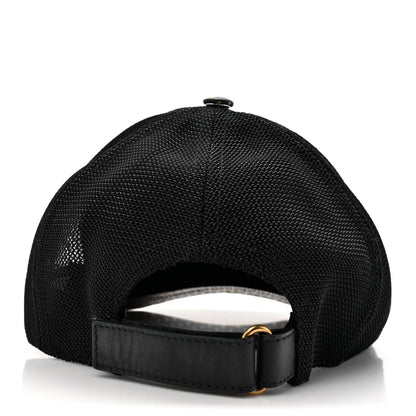 Gucci X SEGA Calfskin GUCCY Stars Baseball Hat M Black Gold 5 of 9