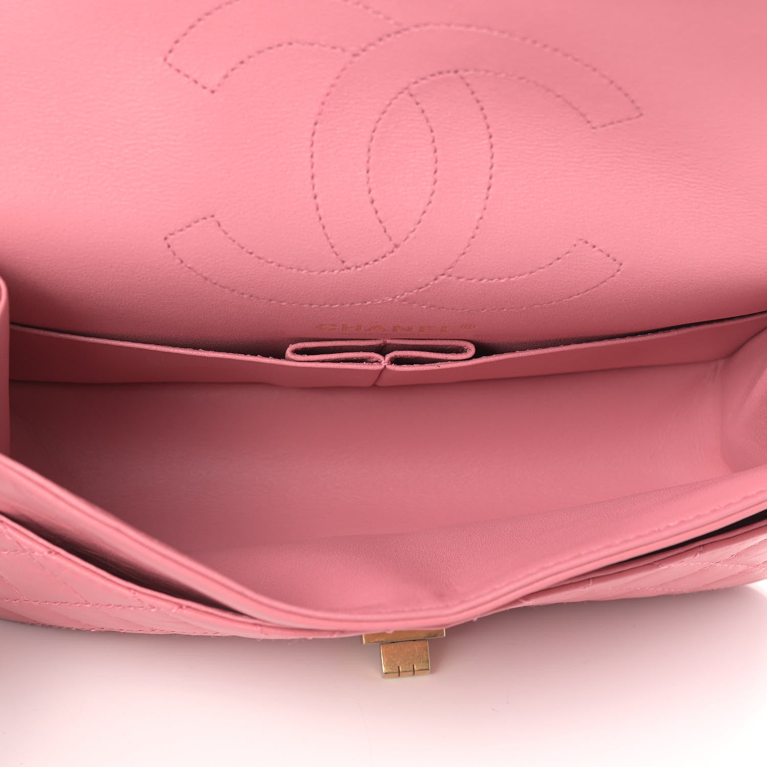 Chanel Aged Calfskin Quilted 2.55 Reissue 225 Flap Pink 5 of 13