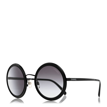 Chanel Round Sunglasses 4226 Black 1 of 8