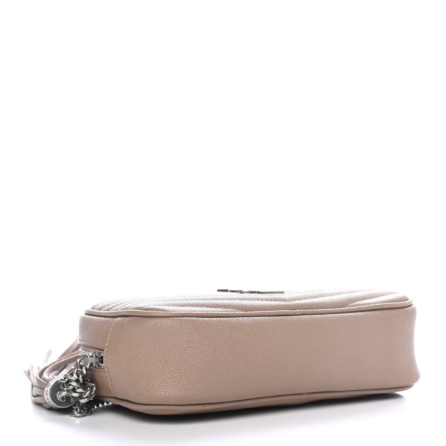 Saint Laurent Grain De Poudre Matelasse Monogram Mini Lou Camera Bag Gold Sand 3 of 4