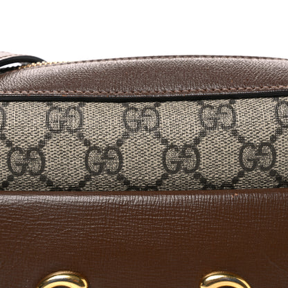 Gucci GG Supreme Monogram Small Horsebit 1955 Shoulder Bag Beige Brown Sugar 8 of 12