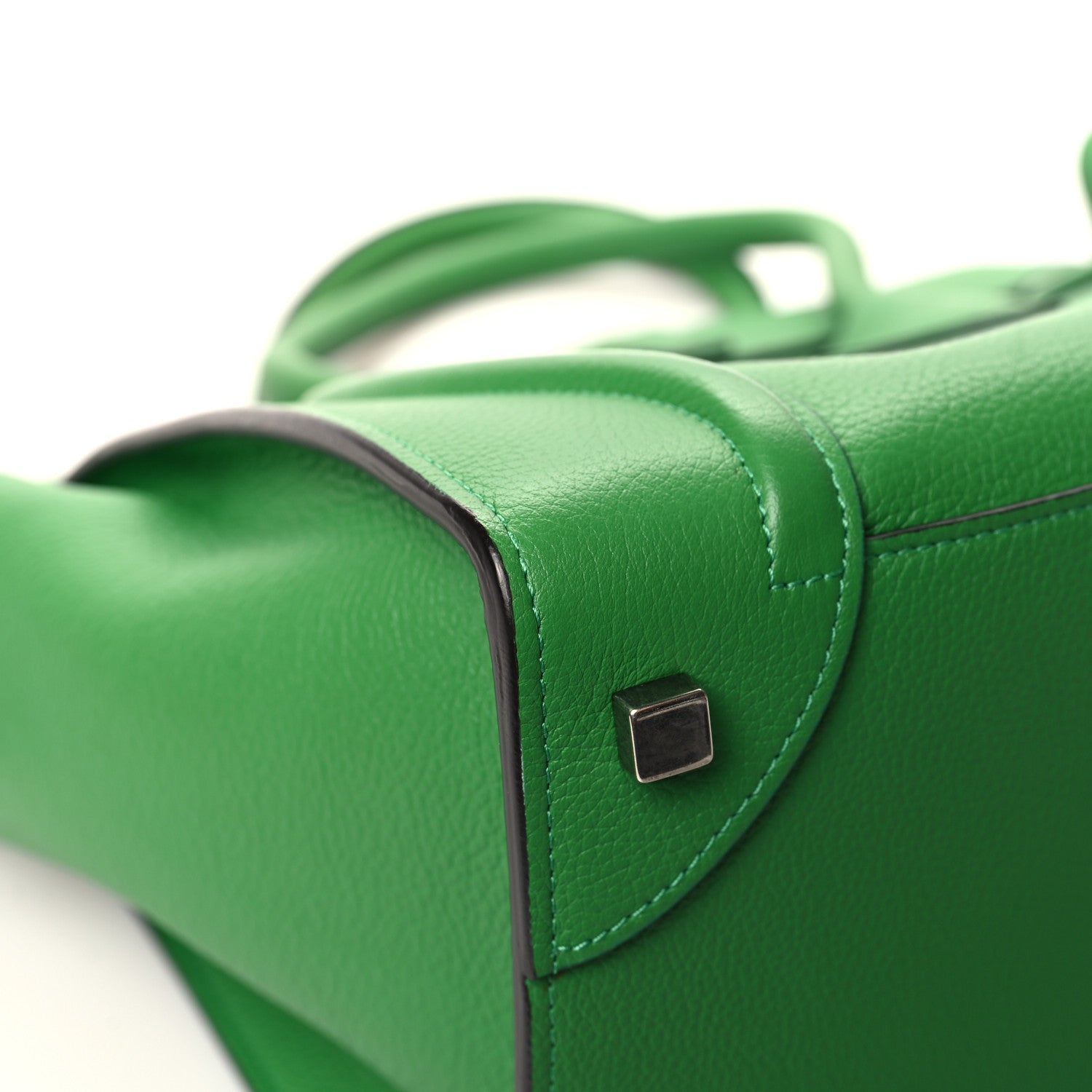 Celine Drummed Calfskin Mini Luggage Mint 10 of 12