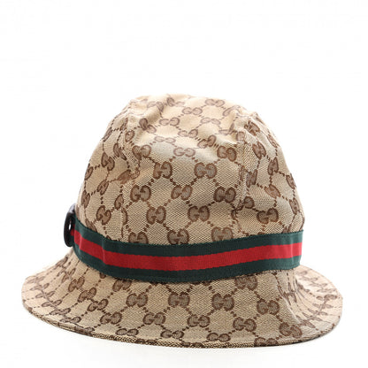 Gucci Monogram Web Bucket Hat XL Brown 5 of 9
