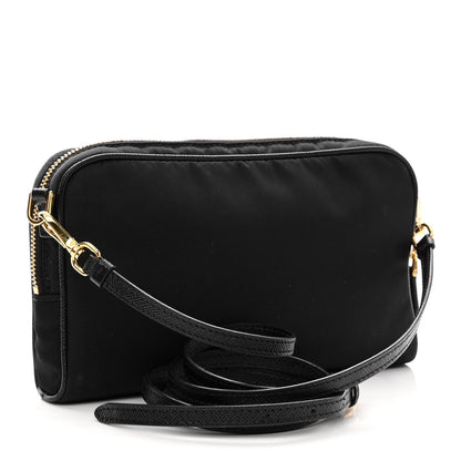 Prada Saffiano Lux Camera Case Crossbody Bag Black 3 of 10