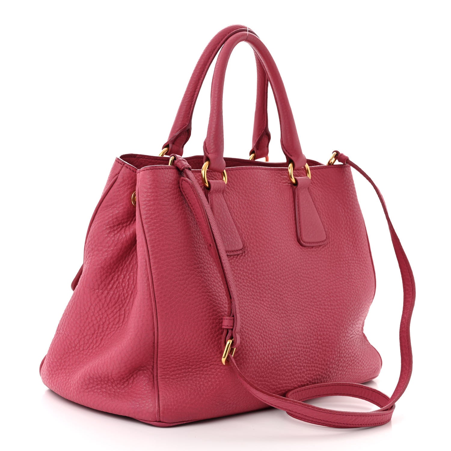 Prada Vitello Daino Tote Peonia 3 of 14