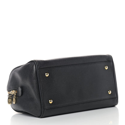 MCM Grained Calfskin Boston Bag 4 of 14