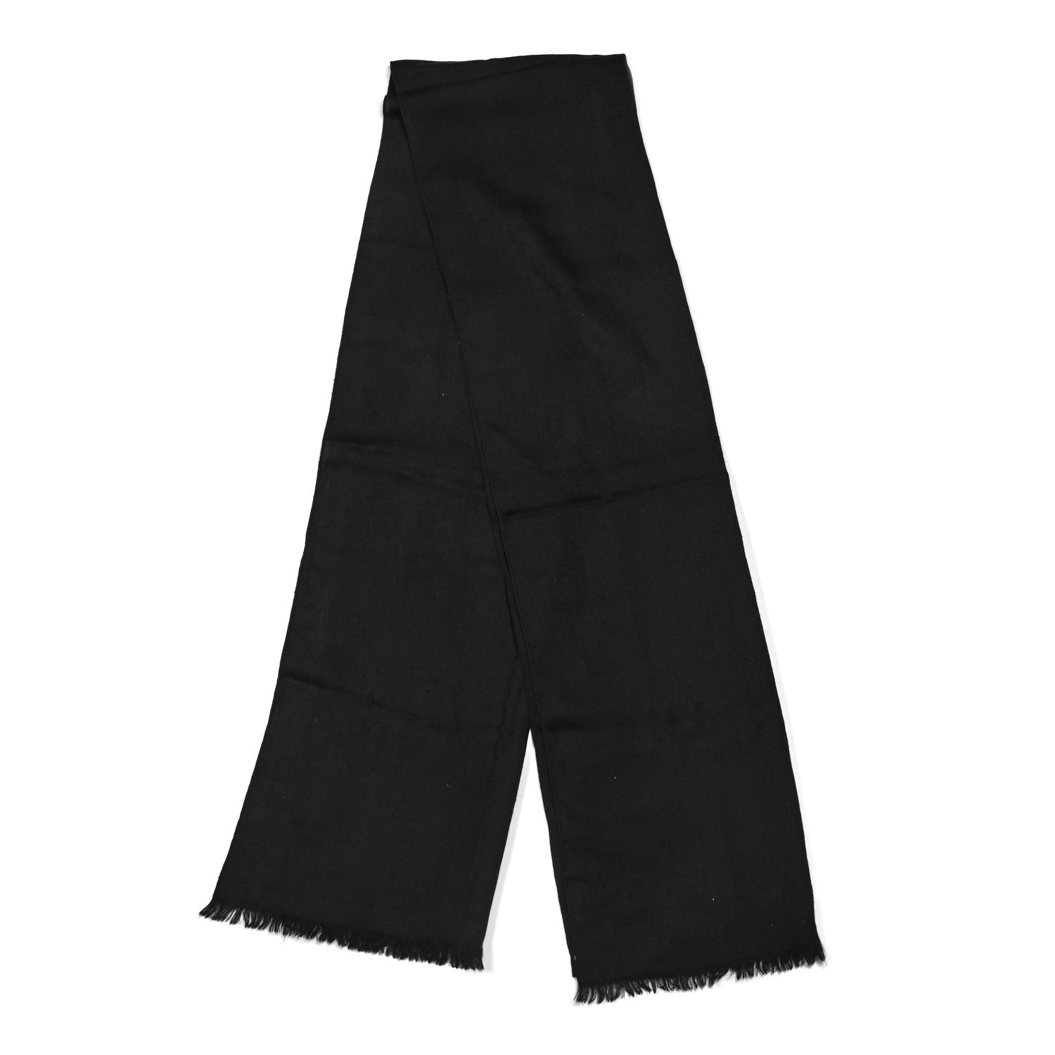 Gucci Wool Silk GG Monogram GGNat Scarf Black 2 of 5