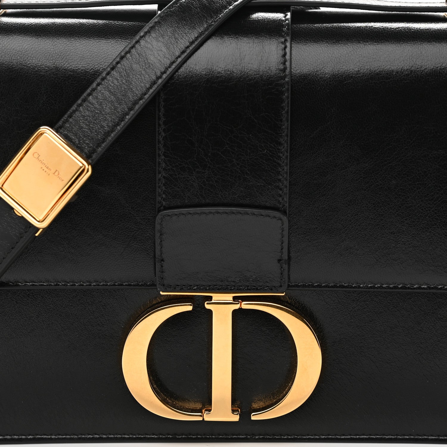 Christian Dior Crinkled Lambskin 30 Montaigne Flap Bag Black 6 of 9
