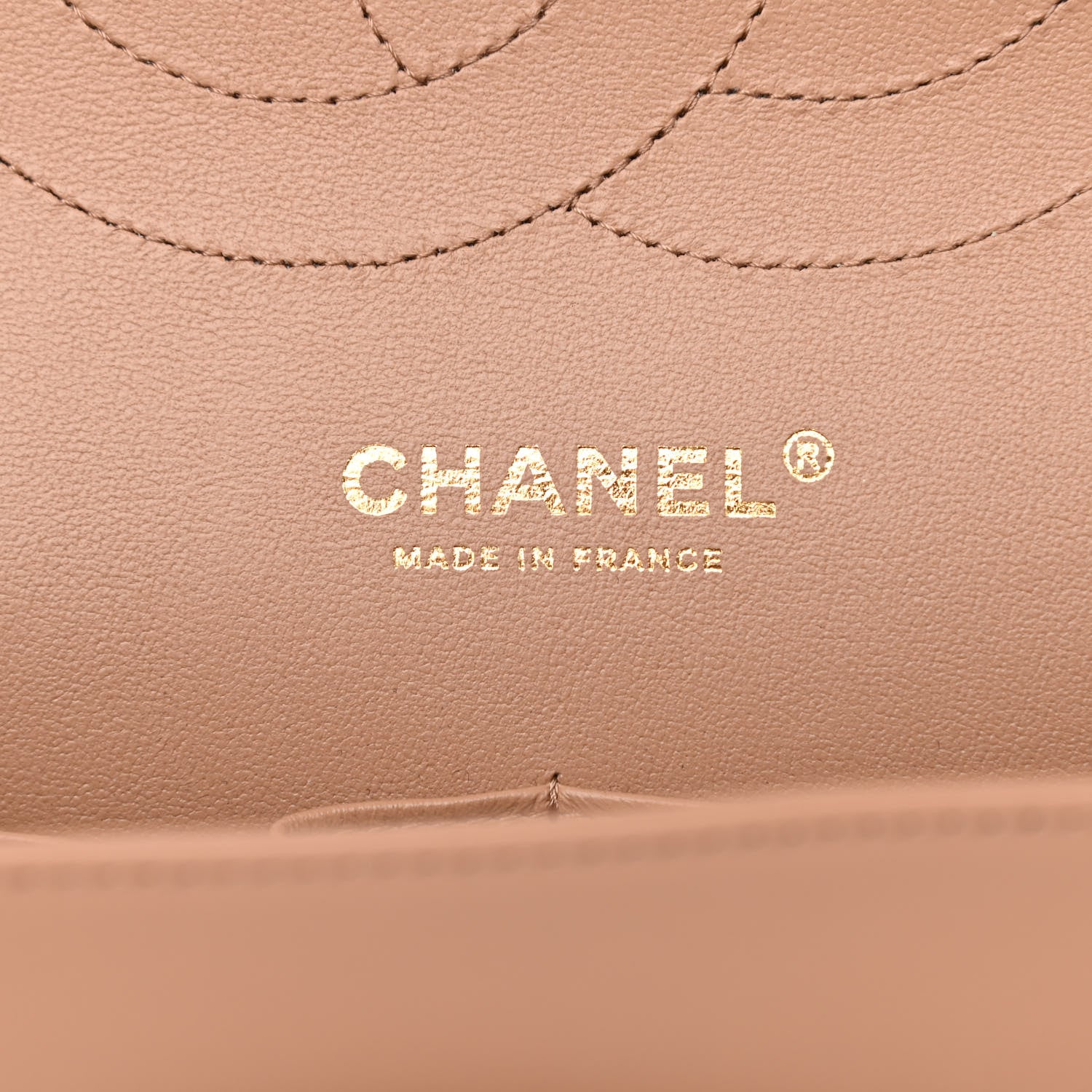 Chanel Lambskin Quilted Jumbo Double Flap Dark Beige 6 of 12