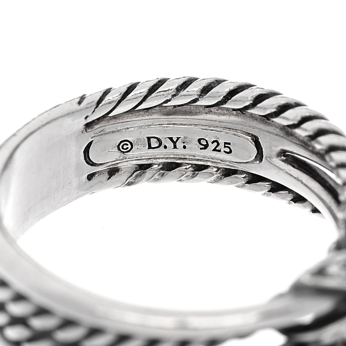 Sterling Silver Diamond X Crossover Ring 49 4.75