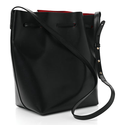 Mansur Gavriel Calfskin Bucket Bag Black Flamma 3 of 15