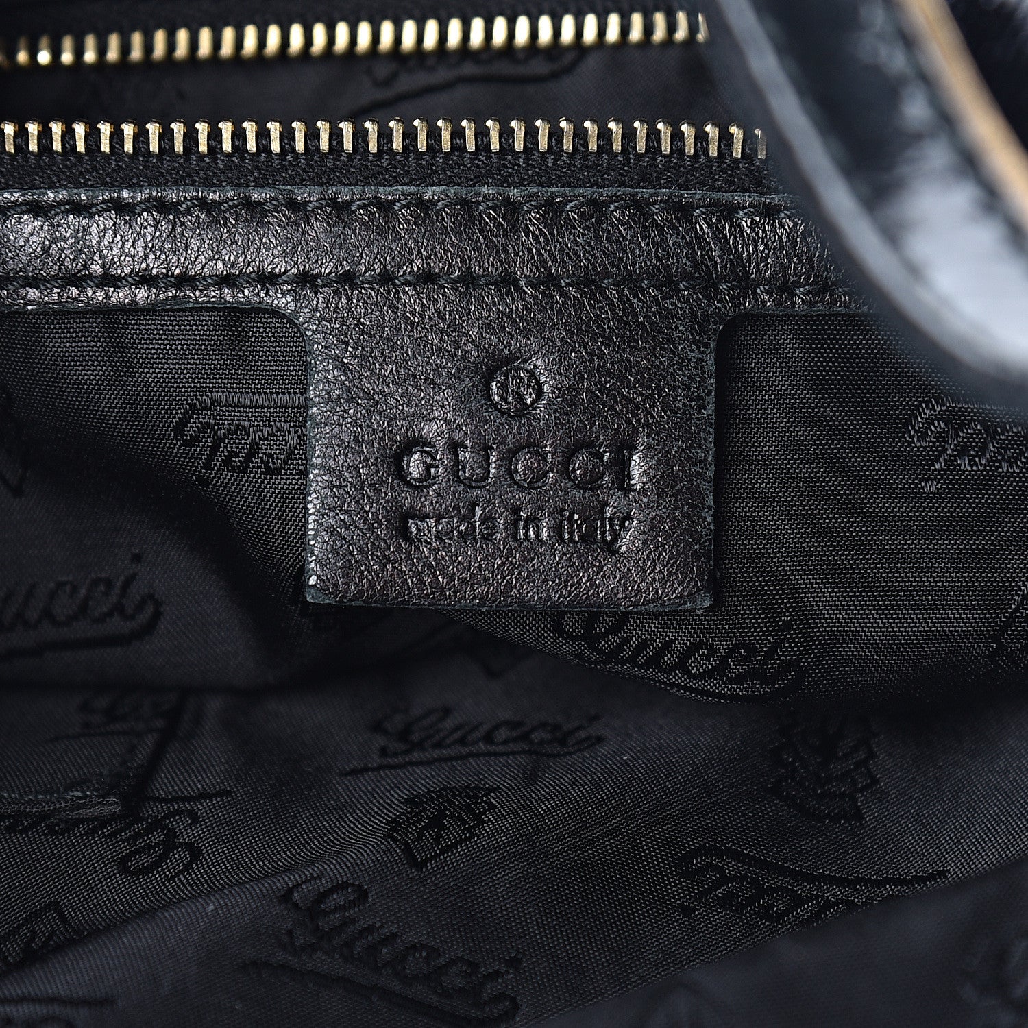 Gucci Coated Canvas Medium Indy Top Handle Hobo Black 6 of 12