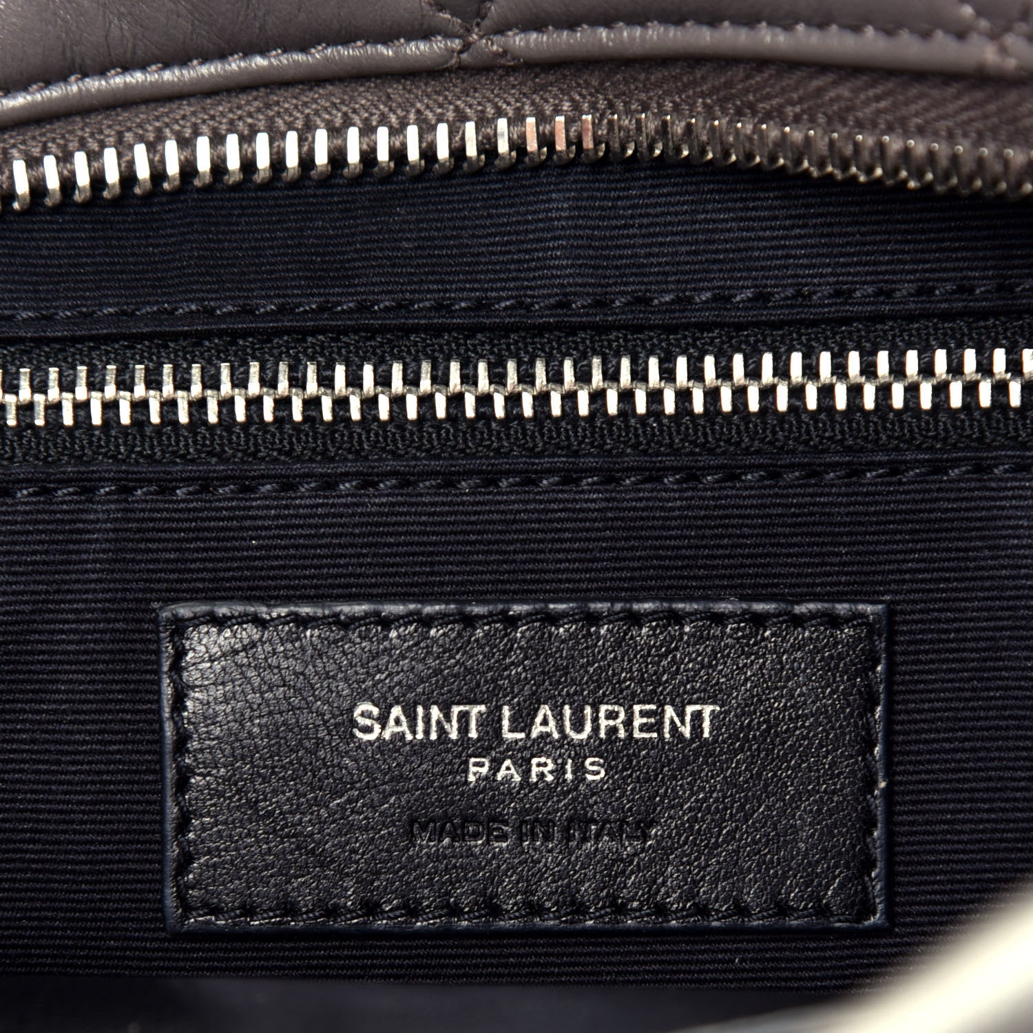 Saint Laurent Calfskin Y Quilted Monogram Small Loulou Bowling Bag Earth 6 of 10