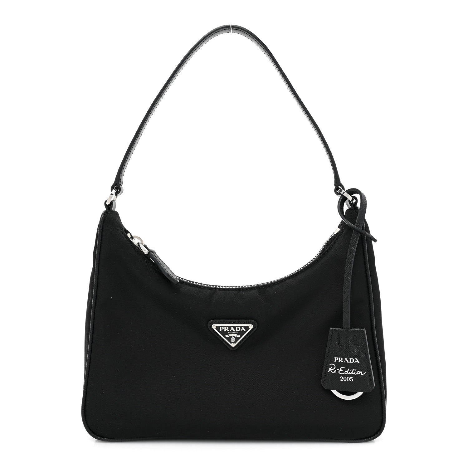 Prada Tessuto Nylon Saffiano Mini Re-Edition 2005 Bag Black 1 of 9
