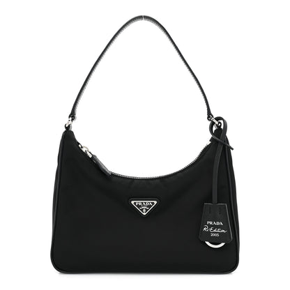 Prada Tessuto Nylon Saffiano Mini Re-Edition 2005 Bag Black 1 of 9