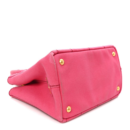 Prada Canapa Small Logo Tote Peonia 4 of 12