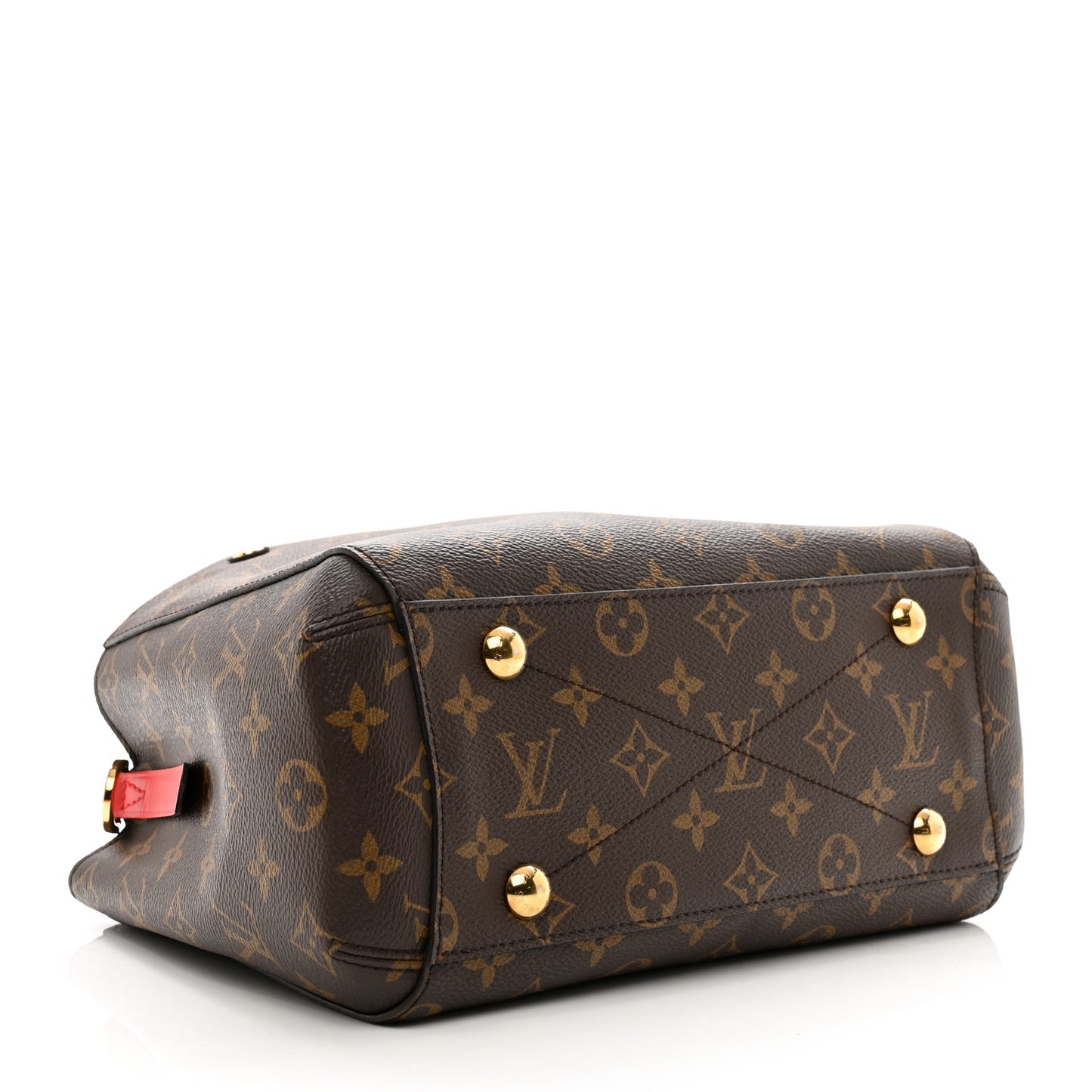 LOUIS VUITTON Monogram Braided Montaigne BB Coquelicot Creme Safran Peach