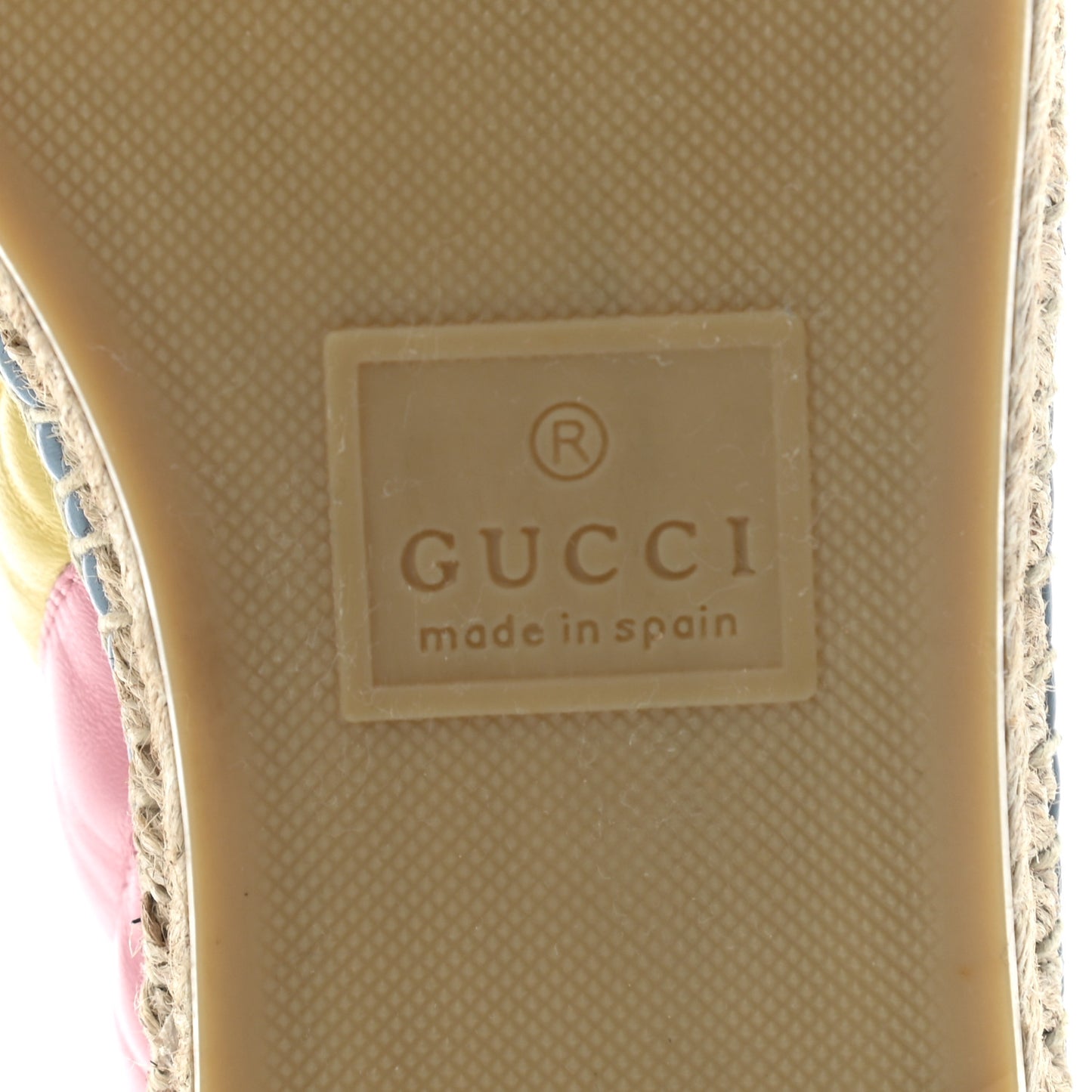Nappa Matelasse Diagonal GG Marmont Espadrilles 38 Multicolor Pastel