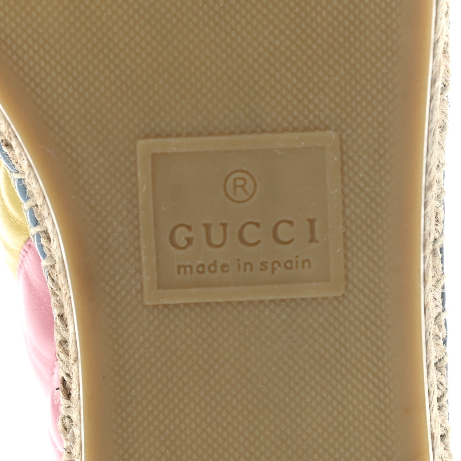 Gucci Nappa Matelasse Diagonal GG Marmont Espadrilles 38 Multicolor Pastel 7 of 9