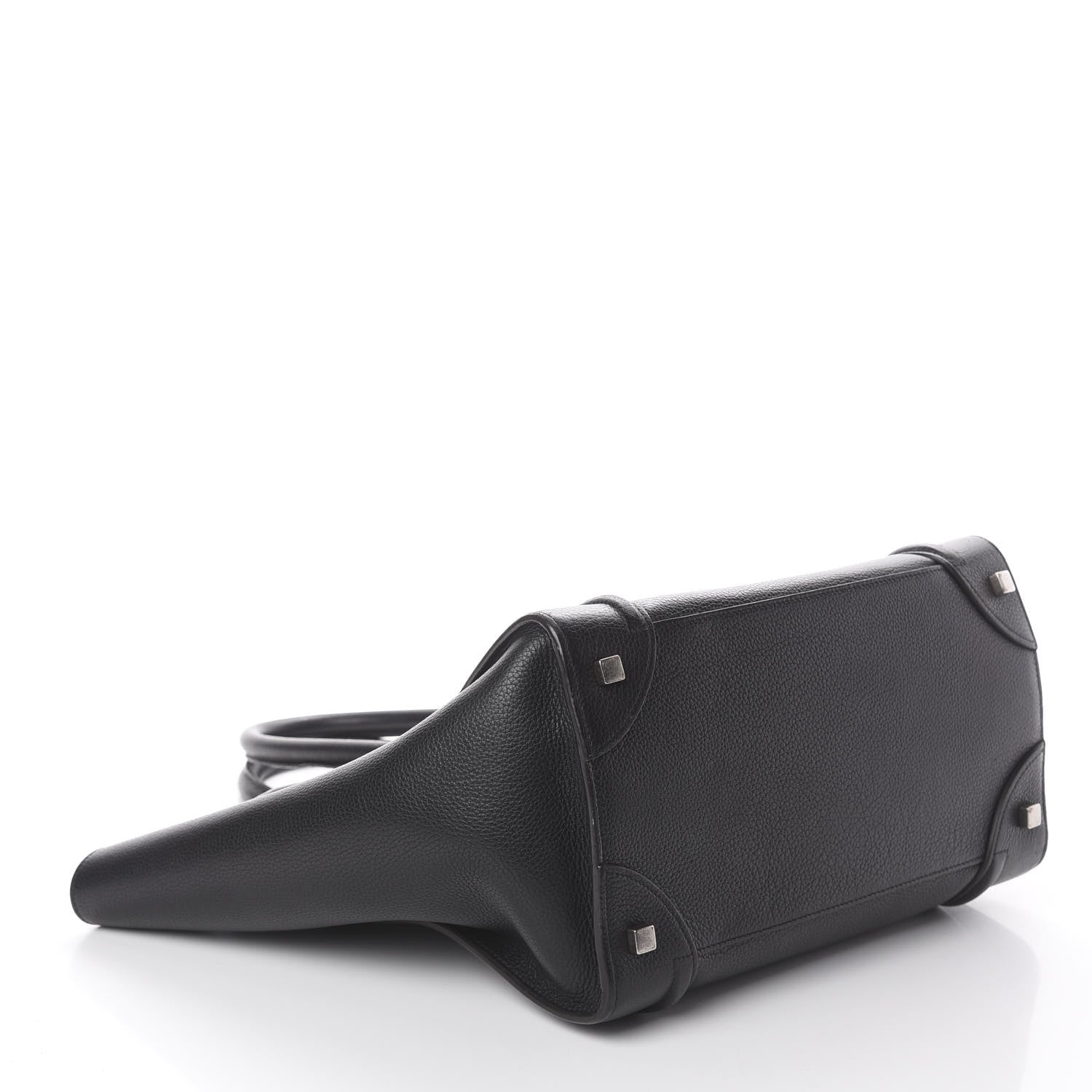Celine Drummed Calfskin Mini Luggage Black 3 of 7