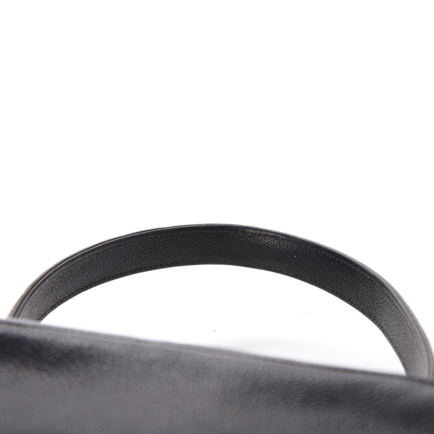 Calfskin CC Top Handle Bag Black