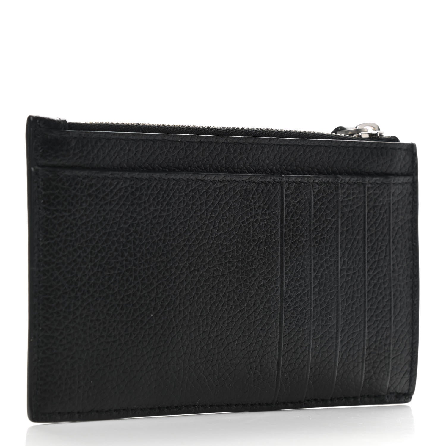 Balenciaga Grained Calfskin Cities Paris Long Coin Card Holder Black 3 of 5